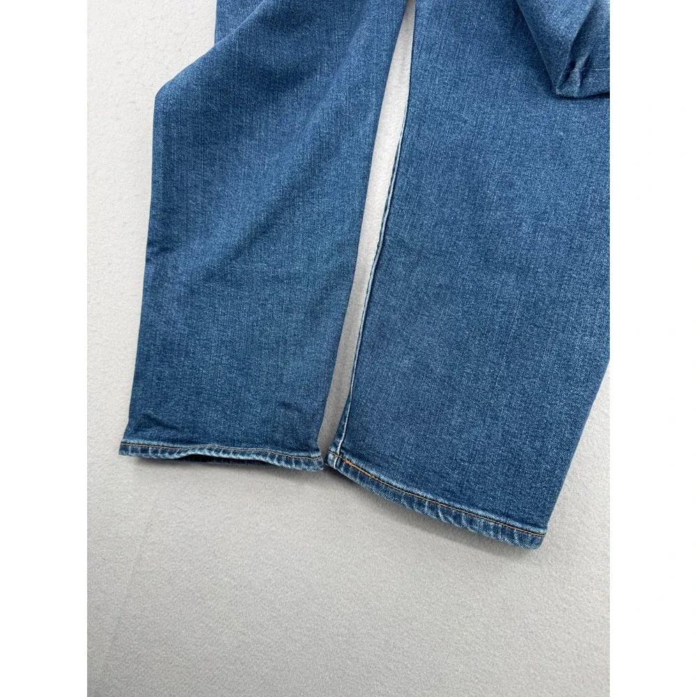 Levis Ribcage Straight Ankle Jeans Womens 30 (30x27) Retro Blue Denim High Rise